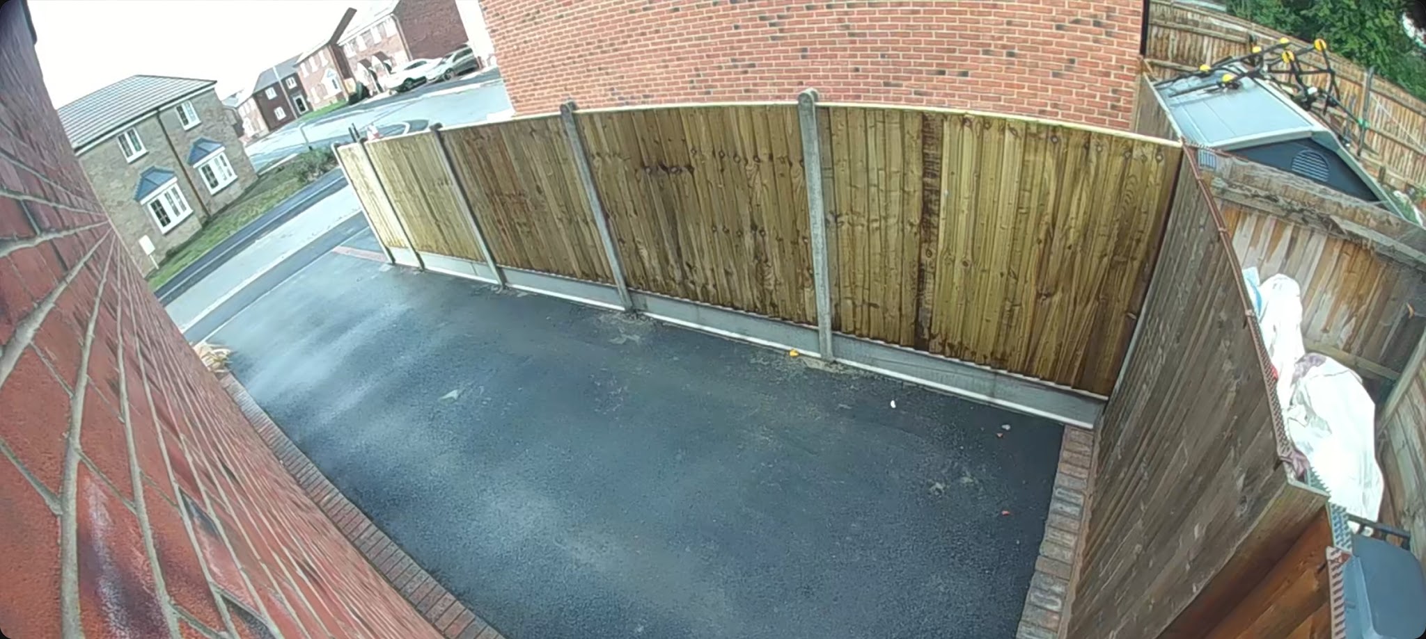 Driveway privacy fencing photographed by Lee Cooper